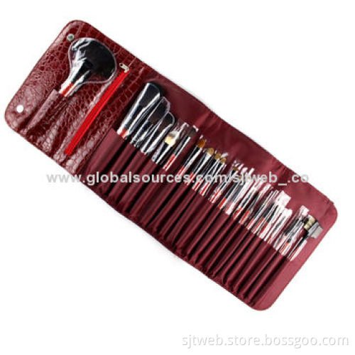 22-pieces Powder Makeup Brushes Set, Measures 25*17cm